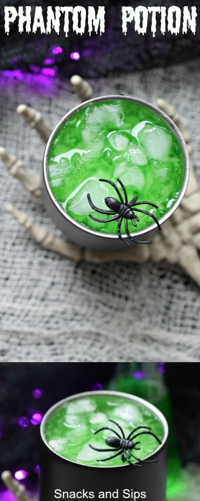 Need a fun but easy to make Halloween cocktail. Phantom Potion is party perfect! Simple to make, it looks eerie and tastes great.