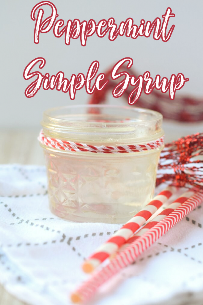 Peppermint Simple Syrup - Homemade peppermint syrup is perfect to put in coffee and other drinks! Made with just 3 simple ingredients in just 7 minutes. Peppermint Simple Syrup | Simple Syrup Recipe | Homemade Simple Syrup