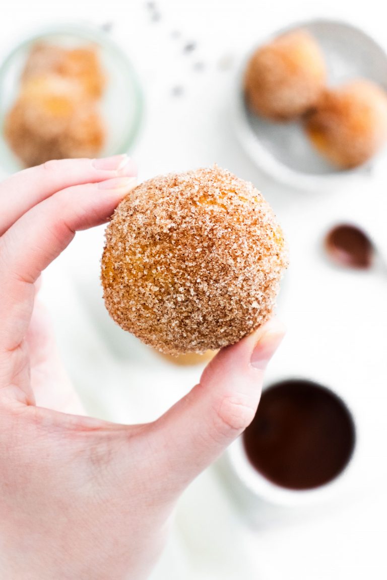 Homemade Air Fryer Doughnut Holes Snacks and Sips