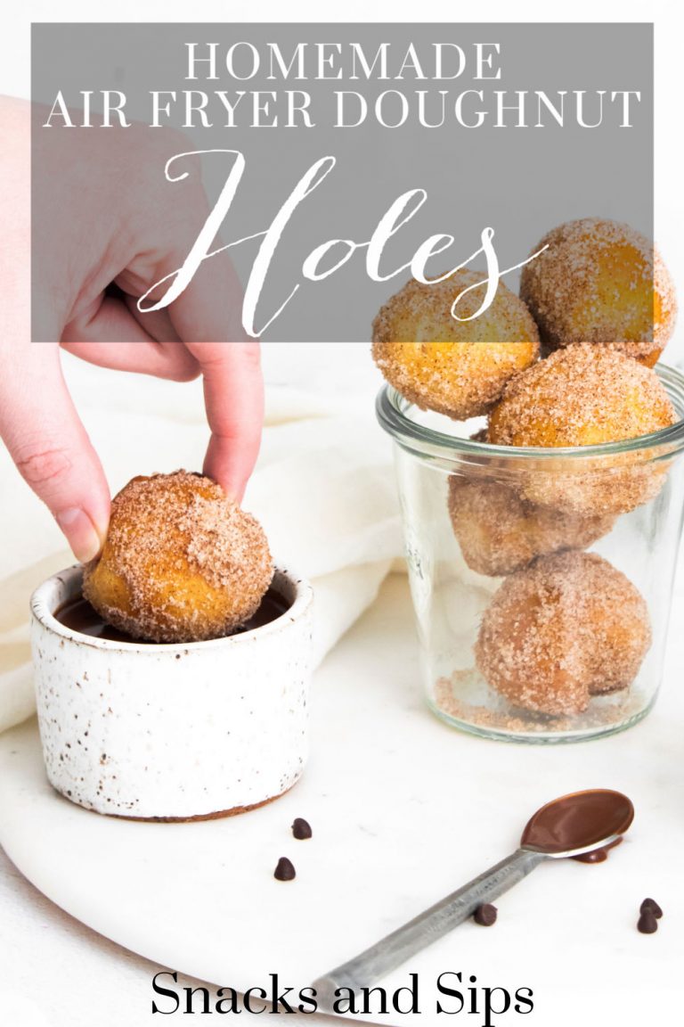 Homemade Air Fryer Doughnut Holes Snacks and Sips